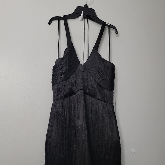 Antonio Melani Xandra Halter Neck Fringe Dress - Picture 4 of 9